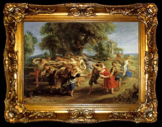 framed  Peter Paul Rubens A Peasant Dance, ta009-2